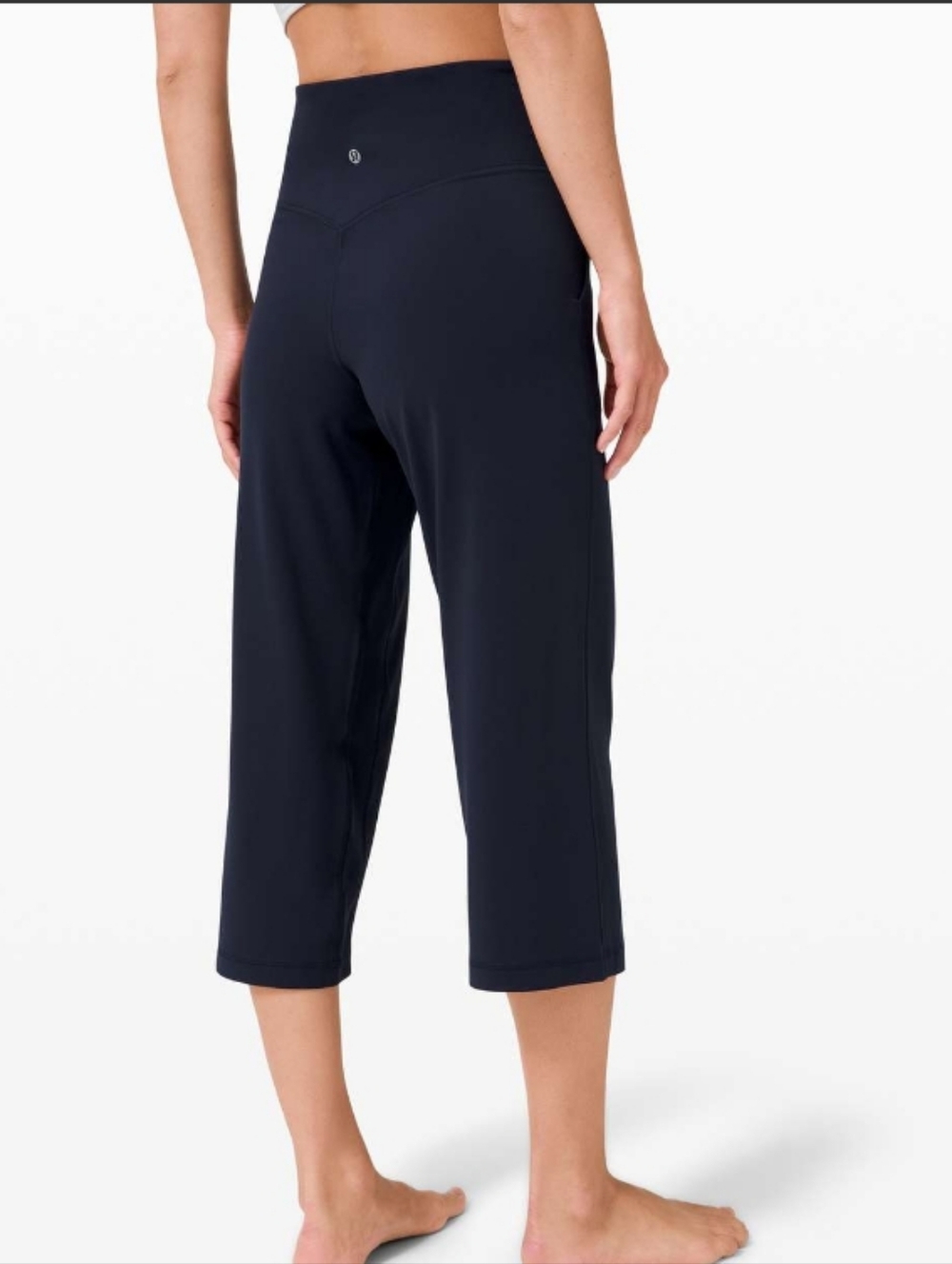 Lululemon Align Wide-Leg Crop 23" True Navy EUC